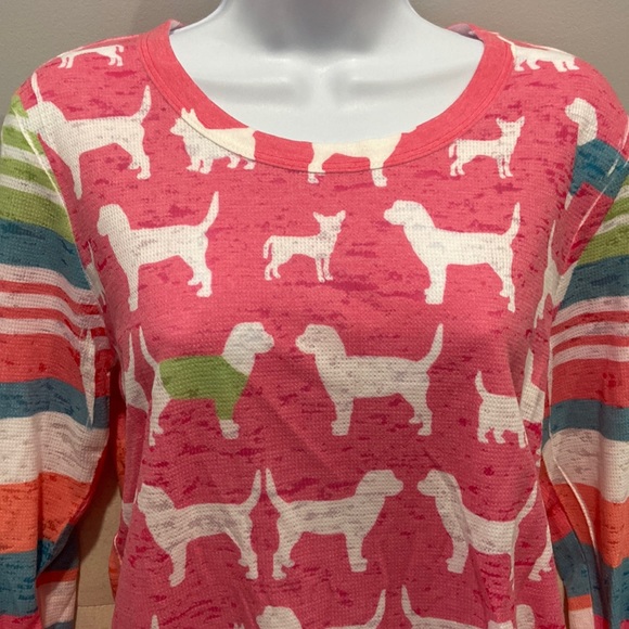 before + again Tops Sundance Catalog Dog Waffle Shirt L Poshmark